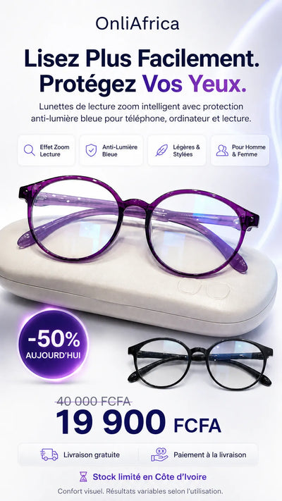 Lunettes Confort Vision™ | Lecture Plus Facile au Quotidien